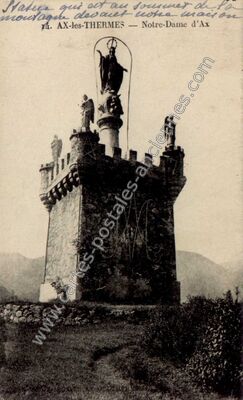 Carte postale ancienne Notre-Dame d'Ax — Ax-les-Thermes (Ariège)