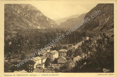 Carte postale ancienne Ussat les Bains — Ornolac-Ussat-les-Bains (Ariège)