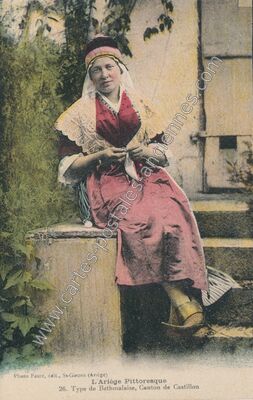 Carte postale ancienne Type de Bethmalaise — Arrien-en-Bethmale (Ariège)