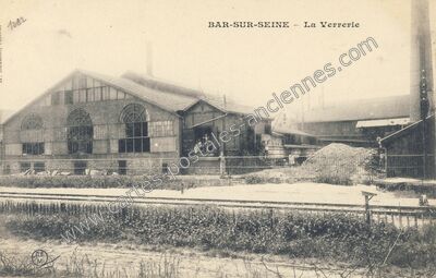 Carte postale ancienne La Verrerie — Bar-sur-Seine (Aube)