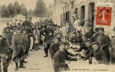Carte postale ancienne Camp de Mailly — Mailly-le-Camp (Aube)