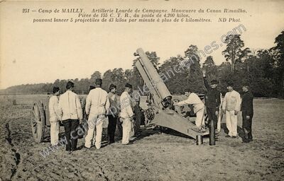 Carte postale ancienne Camp de Mailly — Dosnon (Aube)