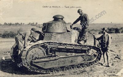 Carte postale ancienne Camp de Mailly — Dosnon (Aube)