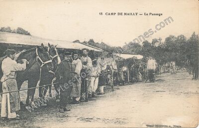 Carte postale ancienne Camp de Mailly — Mailly-le-Camp (Aube)