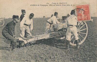 Carte postale ancienne Camp de Mailly — Mailly-le-Camp (Aube)