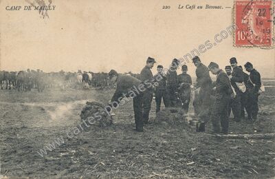 Carte postale ancienne Camp de Mailly — Mailly-le-Camp (Aube)