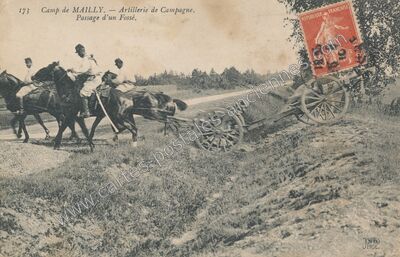 Carte postale ancienne Camp de Mailly — Mailly-le-Camp (Aube)