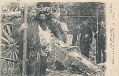 Carte postale ancienne Camp de Mailly — Mailly-le-Camp (Aube)