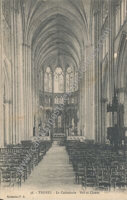 Carte postale ancienne Cathedrale de Troyes — Troyes (Aube)