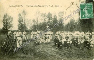 Carte postale ancienne Clairvaux — Ville-sous-la-Ferté (Aube)