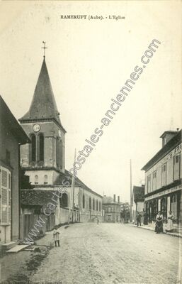 Carte postale ancienne L'Eglise — Ramerupt (Aube)