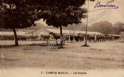 Carte postale ancienne Camp de Mailly — Mailly-le-Camp (Aube)