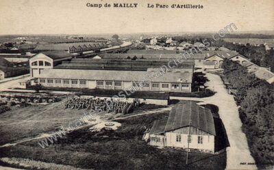 Carte postale ancienne Camp de Mailly — Mailly-le-Camp (Aube)