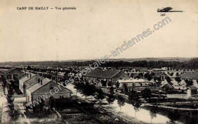 Carte postale ancienne Camp de Mailly — Mailly-le-Camp (Aube)