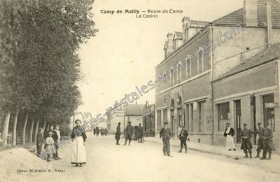 Carte postale ancienne Camp de Mailly — Mailly-le-Camp (Aube)