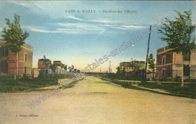 Carte postale ancienne Camp de Mailly — Mailly-le-Camp (Aube)