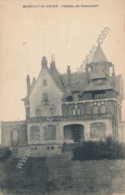 Carte postale ancienne Château de Chavaudan — Marcilly-le-Hayer (Aube)