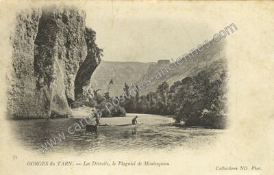 Carte postale ancienne Gorges du Tarn — Non Localisée (Aveyron)