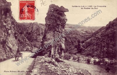Carte postale ancienne Vallee du Lot — Non Localisée (Aveyron)
