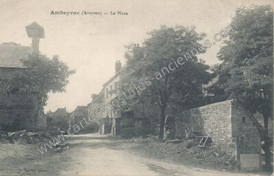 Carte postale ancienne La Place — Ambeyrac (Aveyron)