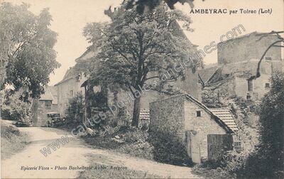 Carte postale ancienne Ambeyrac par Toirac — Ambeyrac (Aveyron)