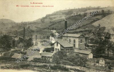 Carte postale ancienne Combes — Aubin (Aveyron)