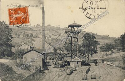 Carte postale ancienne Combes — Aubin (Aveyron)