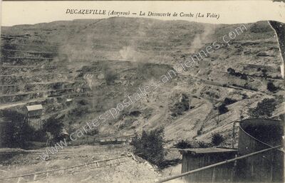 Carte postale ancienne Combes — Decazeville (Aveyron)