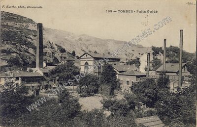 Carte postale ancienne Combes — Aubin (Aveyron)