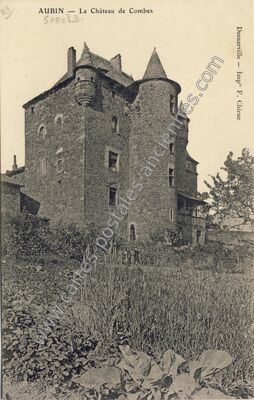 Carte postale ancienne Combes — Aubin (Aveyron)
