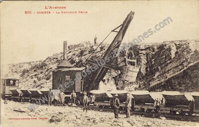 Carte postale ancienne Combes — Aubin (Aveyron)