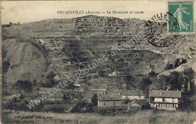 Carte postale ancienne Combes — Decazeville (Aveyron)