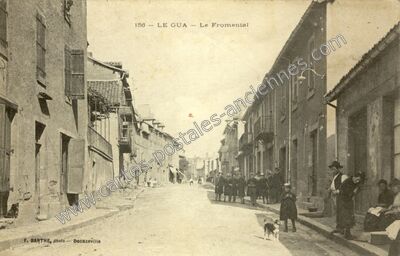 Carte postale ancienne Le Gua — Aubin (Aveyron)