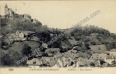 Carte postale ancienne L'Aveyron Pittoresque — Auzits (Aveyron)