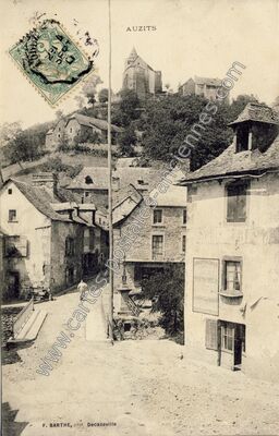 Carte postale ancienne Auzits — Auzits (Aveyron)