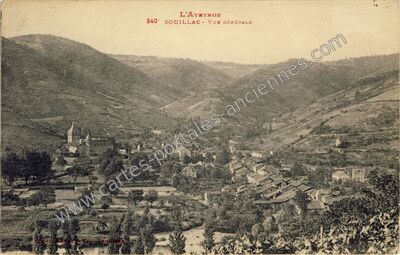 Carte postale ancienne Vue Générale — Bouillac (Aveyron)