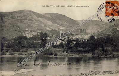 Carte postale ancienne St Martin de Bouillac — Bouillac (Aveyron)