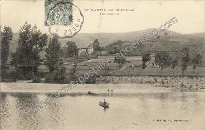 Carte postale ancienne St Martin de Bouillac — Bouillac (Aveyron)