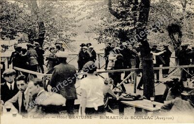 Carte postale ancienne St Martin de Bouillac — Bouillac (Aveyron)