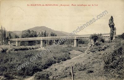 Carte postale ancienne St Martin de Bouillac — Bouillac (Aveyron)