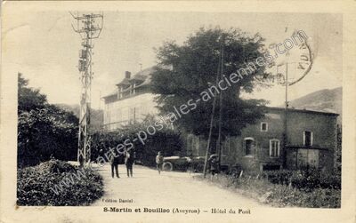 Carte postale ancienne St Martin de Bouillac — Bouillac (Aveyron)