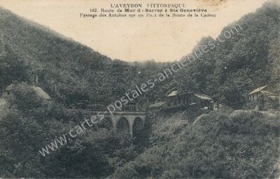 Carte postale ancienne La Cadene — Brommat (Aveyron)