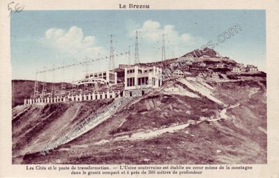 Carte postale ancienne Le Brezou — Brommat (Aveyron)