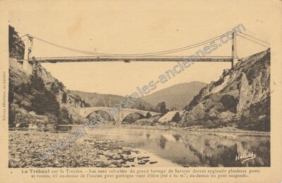 Carte postale ancienne Le Treboul — Brommat (Aveyron)