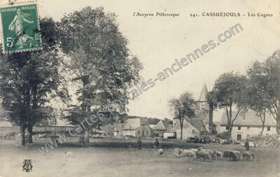 Carte postale ancienne L'Aveyron Pittoresque - Les Cognes — Cassuéjouls (Aveyron)