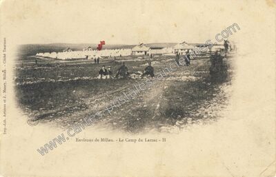 Carte postale ancienne Camp du Larzac — La Cavalerie (Aveyron)