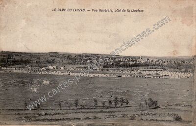 Carte postale ancienne Camp du Larzac — La Cavalerie (Aveyron)