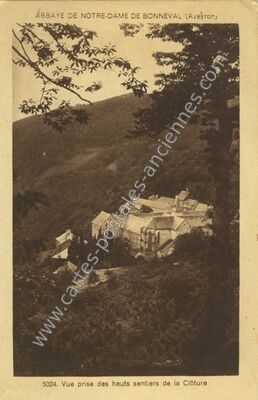 Carte postale ancienne N D'de Bonneval — Le Cayrol (Aveyron)