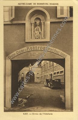 Carte postale ancienne N D'de Bonneval — Le Cayrol (Aveyron)