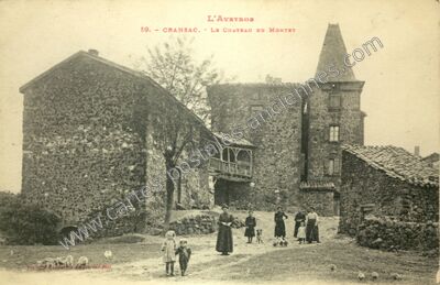 Carte postale ancienne Le Château du Montet — Cransac (Aveyron)